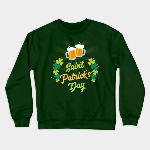 St Patrick Day Crewneck Sweatshirt by vladocar
